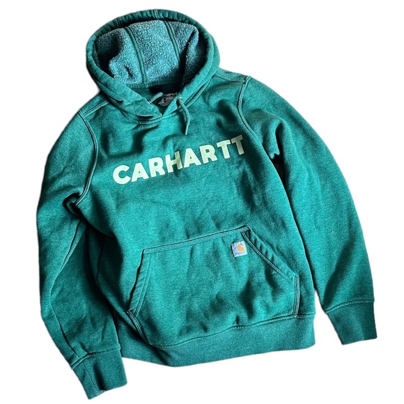 Carhartt Tops - Carhartt Women's Relaxed Fit Midweight Logo Graphic Sweatshirt Small